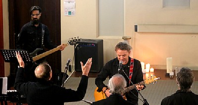 Ps. Brian and worship team